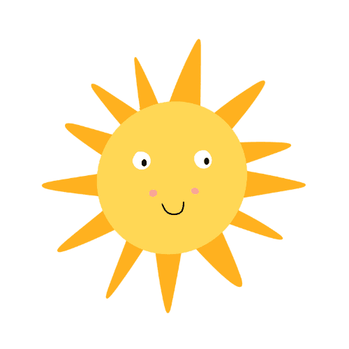 Sun picture card