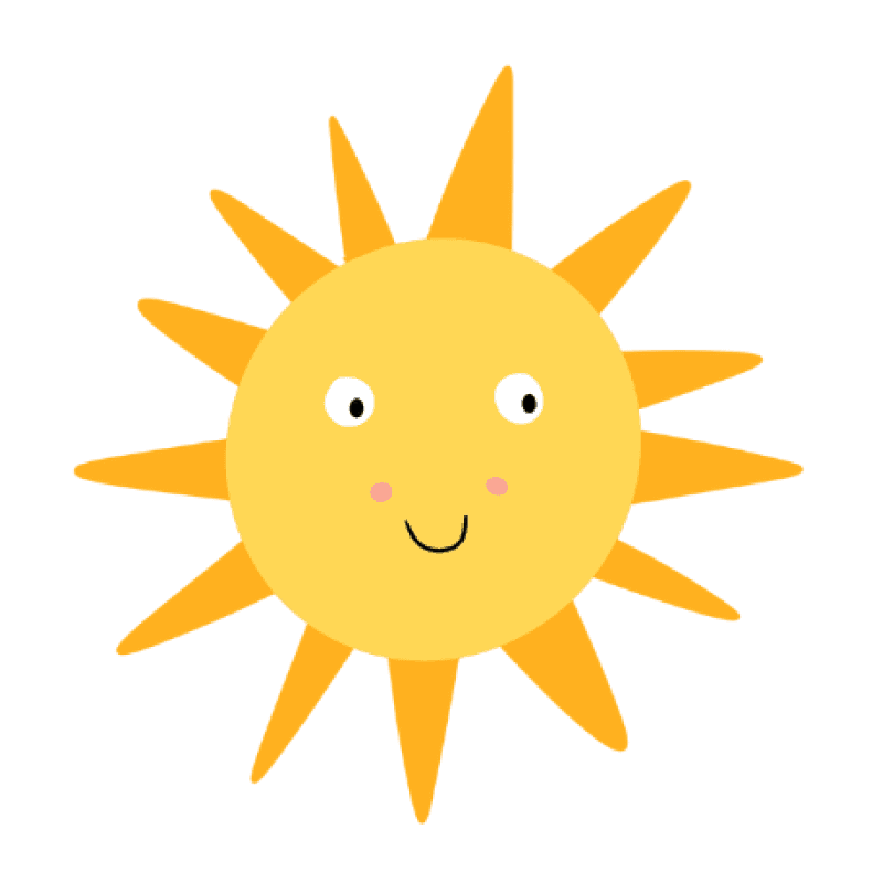 Sun picture card